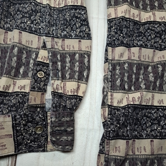 Perry Ellis Mens Large Button Up Long Sleeve Shirt - Picture 3 of 16